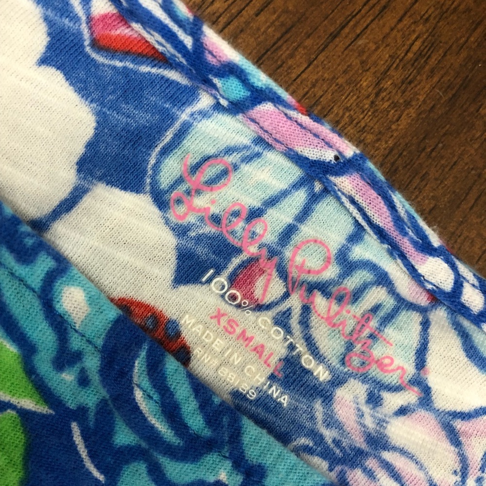 Lilly Pulitzer Worth Blue Mayflower Somerset dress - Picture 3 of 4